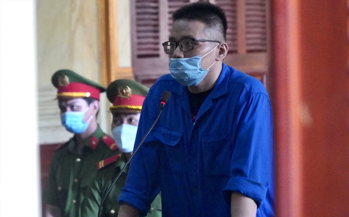 Nhâm Hoàng Khang tại phiên toà sáng 14/9