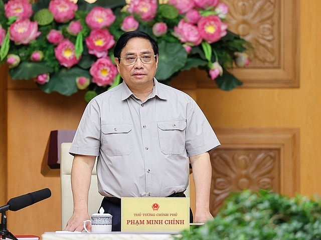 Thủ tướng yêu cầu Ban chỉ đạo, các bộ ngành, địa phương tuyệt đối không chủ quan, lơ là, mất cảnh giác trong bất cứ hoàn cảnh nào, dù thời tiết thế nào - Ảnh: VGP/Nhật Bắc