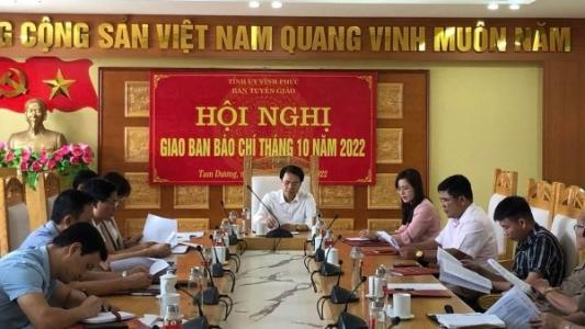VĨNH PHÚC: ĐỔI MỚI GIAO BAN CÔNG TÁC BÁO CHÍ