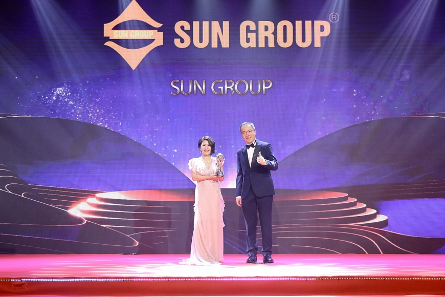 Sun Group đón nhận giải thưởng "Doanh nghiệp xuất sắc châu Á 2022" tối 7/10.