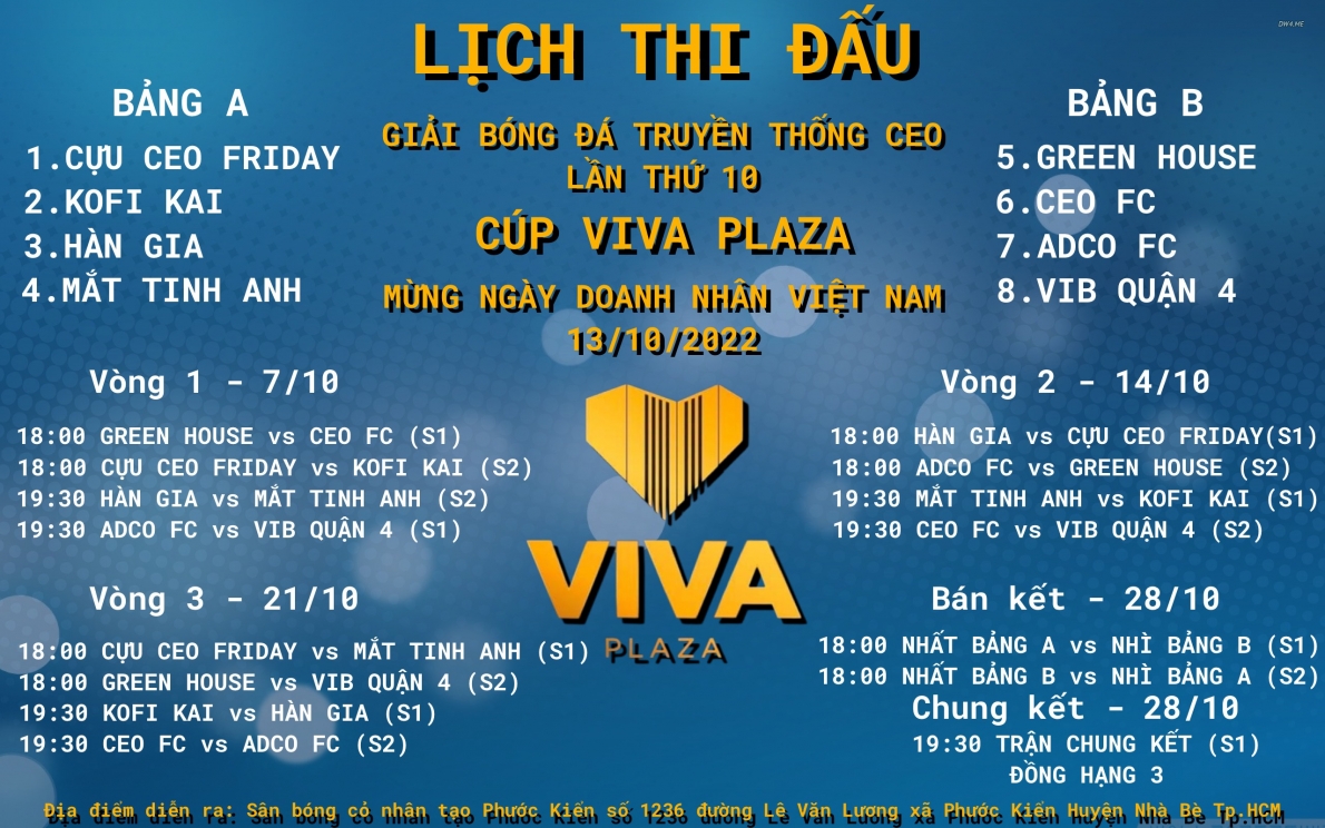"Trên sân hết mình- ngoài sân chân tình" tại CEO FC lần thứ 10