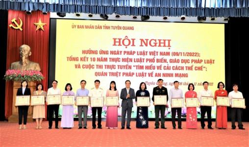 Tuyên Quang tổng kết 10 năm thực hiện Luật Phổ biến, giáo dục pháp luật