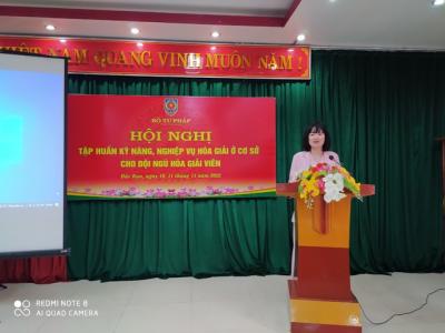 Nâng cao năng lực cho đội ngũ hòa giải viên ở cơ sở của TP. Bắc Kạn