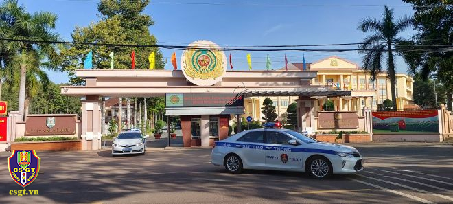 Bình Phước: CSGT ra quân tấn công trấn áp tội phạm và đảm bảo trật tự ATGT