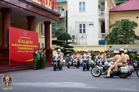 CSGT Hải Phòng ra quân để Nhân dân đi lại an toàn trước, trong và sau Tết Nguyên đán Quý Mão 2023