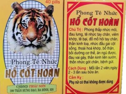 Cảnh báo về thuốc giả Phong tê nhức Hổ Cốt Hoàn sản xuất tại Hà Nội