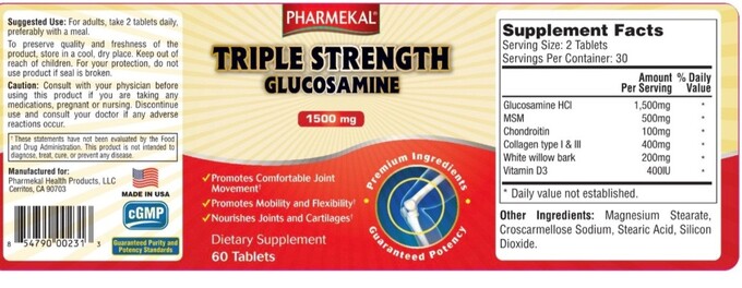 Cảnh báo Thực phẩm bảo vệ sức khỏe Pharmekal ® Triple strength Glucosamine 1500MG vi phạm quy định của pháp luật về quảng cáo