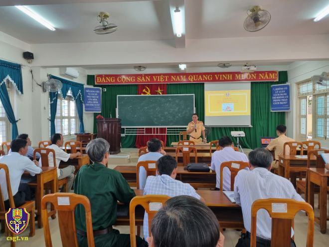 Tuyên truyền pháp luật về An toàn giao thông cho Hội Cựu chiến binh
