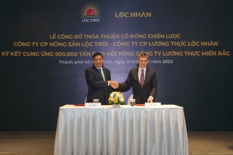 Công ty Lộc Nhân ký kết hợp tác cung ứng 500 ngàn tấn gạo cho Vinafood1