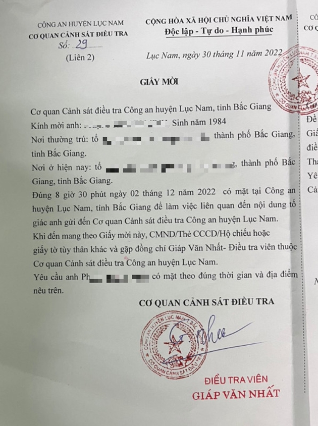 Phóng viên Tạp chí Doanh nghiệp và Thương hiệu nông thôn bị vu khống và đe dọa tính mạng
