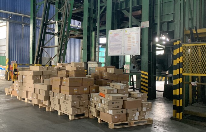 Bắc Ninh tiêu huỷ hơn 30 nghìn sản phẩm mỹ phẩm Hàn Quốc trị giá gần 4 tỷ đồng