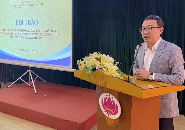 Bộ Tư pháp lấy ý kiến về dự thảo Báo cáo kết quả rà soát vướng mắc, bất cập, không phù hợp thực tiễn - Ảnh 1. Bộ Tư pháp lấy ý kiến về dự thảo Báo cáo kết quả rà soát vướng mắc, bất cập, không phù hợp thực tiễn - Ảnh 1.