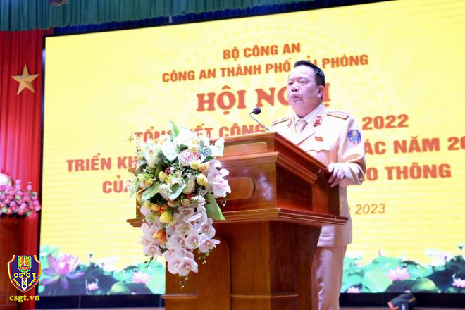 Lực lượng CSGT Hải Phòng tổ chức tổng kết công tác năm 2022, triển khai công tác năm 2023