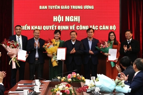 Công bố quyết định của Ban Tuyên giáo Trung ương về công tác cán bộ
