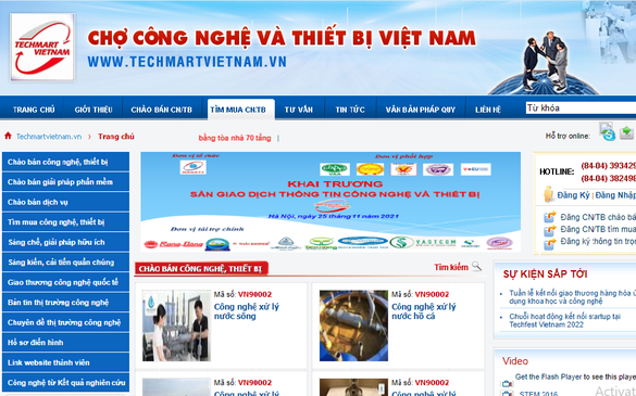 Sẽ vận hành Sàn Giao dịch công nghệ quốc gia tại Hà Nội