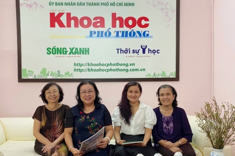 Lãnh đạo Hội Y học TPHCM thăm và làm việc với Tạp chí Khoa học phổ thông