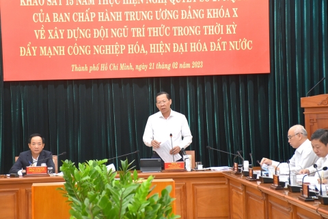 TP.HCM đề xuất cơ chế, chính sách để thu hút đội ngũ trí thức, người tài