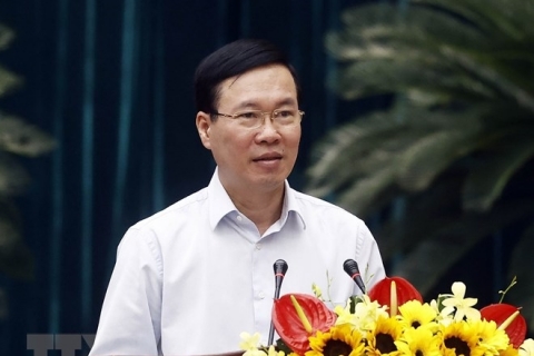 Chủ tịch nước Võ Văn Thưởng: Bảo vệ Tổ quốc kết hợp chặt chẽ với phát triển TP.HCM