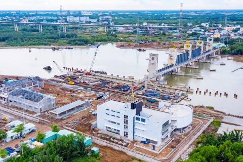 Thi công trở lại, siêu dự án ngăn triều dự kiến tháng 5/2024 bàn giao