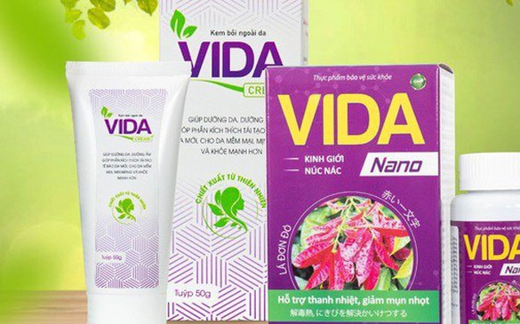 Thực phẩm bảo vệ sức khỏe Vida Nano quảng cáo như thuốc chữa bệnh