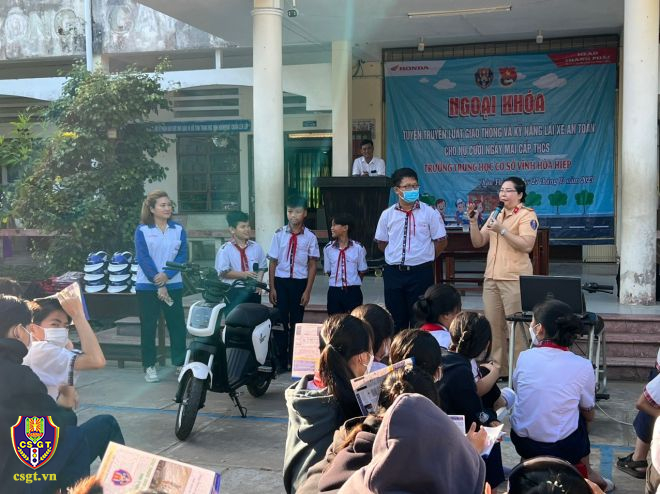 Đẩy mạnh công tác tuyên truyền bảo đảm TTATGT trong trường học