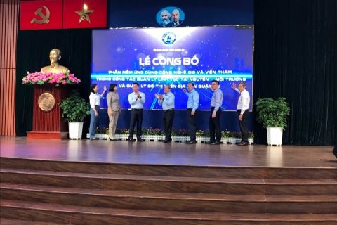 Quận 12 tổ chức Lễ công bố phần mềm ứng dụng công nghệ GIS và viễn thám trong công tác quản lý đô thị