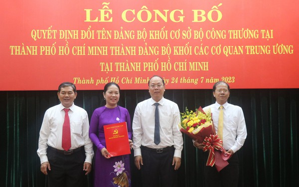 Đổi tên Đảng bộ Khối cơ sở Bộ Công Thương tại TPHCM