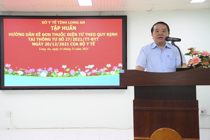kê đơn thuốc điện tử, sở y tế long an, Bác sĩ Huỳnh Minh Phúc Giám đốc Sở Y tế Long An