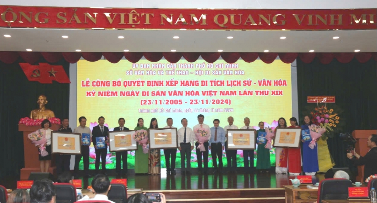 Công bố quyết định xếp hạng 5 di tích cấp Thành phố nhân kỷ niệm ngày Di sản văn hóa Việt Nam lần thứ XIX