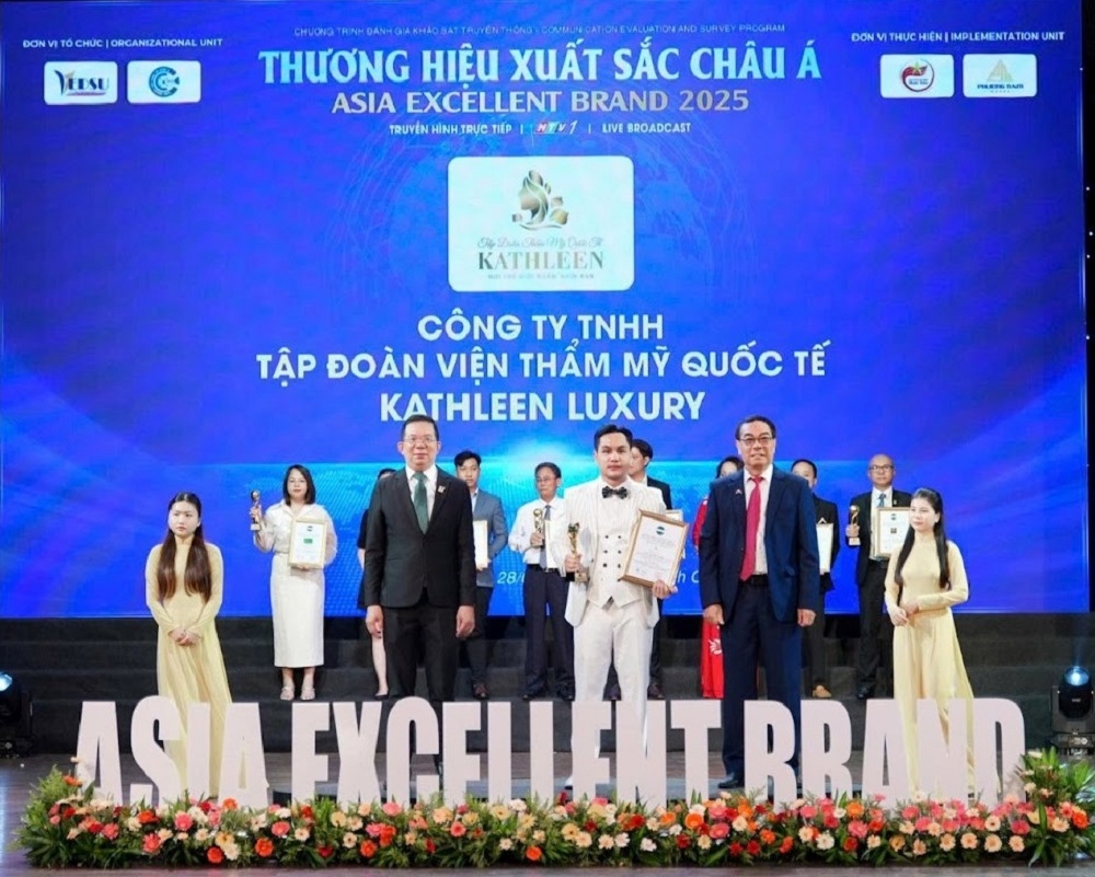 Tony Trương, Chủ Tịch Tập đoàn Thẩm mỹ Quốc tế Kathleen -Top 1 Thương hiệu Xuất sắc Châu Á 2025